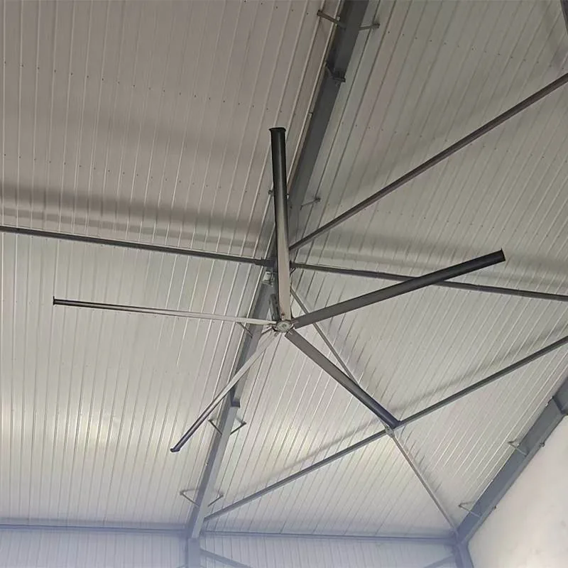润喆工业大风扇永磁电机低噪运行实景